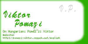 viktor pomazi business card